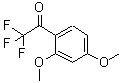 structure of CAS# 578-16-5, 2',4'-Dimethoxy-2,2,2-Trifluoroacetophenone;2,2,2-TRIFLUORO-2',4'-DIMETHOXYACETOPHENONE;2',4'-DIMETHOXY-2,2,2-TRIFLUOROACETOPHENONE