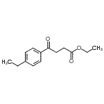 structure of CAS# 57821-79-1, Ethyl 4-(4-Ethylphenyl)-4-Oxobutanoate;ethyl 4-(4-ethylphenyl)-4-oxobutyrate