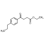 结构式 CAS# 57821-80-4, 乙基4-氧代-4-(4-丙基苯基)丁酸酯