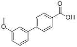 结构式 CAS# 5783-36-8, 3'-甲氧基-联苯-4-羧酸