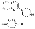 结构式 CAS# 5786-68-5, 2-[1-哌嗪基]喹啉马来酸盐