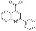 structure of CAS# 57882-27-6, 2-Pyridin-2-Yl-Quinoline-4-Carboxylic Acid;2-(2-Pyridyl)Quinoline-4-Carboxylate;2-(2-Pyridyl)-4-Quinolinecarboxylate;2-(2-Pyridyl)Cinchoninate