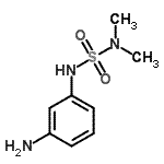 结构式 CAS# 57947-00-9, N'-(3-氨基苯基)-N,N-二甲基硫二酰胺
