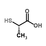 CAS 登录号：57965-30-7， (2S)-2-硫基丙酸