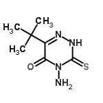 CAS 登录号：57989-76-1， 4-氨基-6-(2-甲基-2-丙基)-3-硫代-3,4-二氢-1,2,4-三嗪-5(2H)-酮