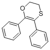 structure of CAS# 58041-19-3, 2,3-Dihydro-5,6-Diphenyl-1,4-Oxathiin;4-19-00-00390 (Beilstein Handbook Reference);Zinc00156813;1,4-Oxathiin, 2,3-Dihydro-5,6-Diphenyl-