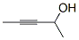structure of CAS# 58072-60-9, 3-Pentyn-2-Ol;3-PENTYN-2-OL 98+%;3-PENTYN-2-OL