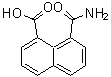 structure of CAS# 5811-88-1, 8-Carboxynaphthalene-1-Carboxamide;8-Carbamoylnaphthalene-1-Carboxylic Acid~1,8-Naphthalic Acid Monoamide;8-CARBOXYNAPHTHALENE-1-CARBOXAMIDE: TECH., 85%;8-Carboxynaphthalene-1-Carboxamide,Tech.85%