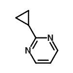 structure of CAS# 58173-74-3, 2-Cyclopropylpyrimidine
