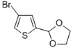 structure of CAS# 58267-85-9, 4-Bromothiophene-2-Carboxaldehyde Ethylene Glycol Acetal;4-BROMOTHIOPHENE-2-CARBOXALDEHYDE ETHYLENE GLYCOL ACETAL;2-(4-Bromothien-2-Yl)-1,3-Dioxolane;2-(4-BROMOTHIENYL)-1,3-DIOXOLANE