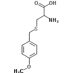 structure of CAS# 58290-34-9, S-(4-Methoxybenzyl)Cysteine;(4-Methoxybenzyl)cysteine #;2-amino-3-((4-methoxybenzyl)thio)propanoic acid;2-Amino-3-[(4-methoxybenzyl)thio]propanoic acid
