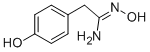 structure of CAS# 58484-76-7, N-Hydroxy-2-(4-Hydroxy-Phenyl)-Acetamidine