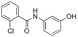 structure of CAS# 58494-84-1, 2-Chloro-3'-Hydroxybenzanilide;An-652/42028165;Nsc204720;Stk257367