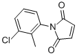 structure of CAS# 58670-25-0, 1-(3-Chloro-2-Methyl-Phenyl)Pyrrole-2,5-Dione;1-(3-Chloro-2-Methyl-Phenyl)Pyrrole-2,5-Dione;1-(3-Chloro-2-Methyl-Phenyl)-3-Pyrroline-2,5-Quinone;Zinc00096614