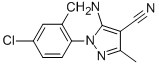 structure of CAS# 58791-83-6, 5-Amino-1-(2,4-Dichlorophenyl)-3-Methyl-1H-Pyrazole-4-Carbonitrile