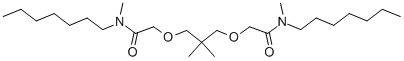 结构式 CAS# 58821-96-8, N,N'-二庚基-N,N',5,5-四甲基-3,7-二氧杂壬二酰胺