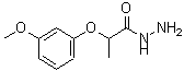 结构式 CAS# 588678-30-2, 2-(3-甲氧基苯氧基)丙酰肼