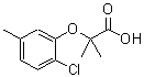 结构式 CAS# 588692-86-8, 2-(2-氯-5-甲基苯氧基)-2-甲基丙酸