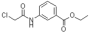 结构式 CAS# 58915-19-8, 3-[(氯乙酰基)氨基]苯甲酸乙酯
