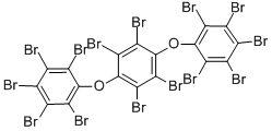 structure of CAS# 58965-66-5, Tetradecabromo-1,4-Diphenoxybenzene;Benzene, 1,2,4,5-Tetrabromo-3,6-Bis(Pentabromophenoxy)-;1,2,4,5-Tetrabromo-3,6-Bis(Pentabromophenoxy)Benzene