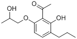 CAS#: 58974-96-2， 1-[2-Hydroxy-6-(2-Hydroxypropoxy)-3-Propylphenyl]Ethan-1-One