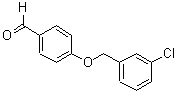 结构式 CAS# 59067-43-5, 4-[(3-氯苄基)氧基]苯甲醛