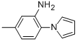 structure of CAS# 59194-21-7, 5-Methyl-2-(1H-Pyrrol-1-Yl)Aniline;5-Methyl-2-(1H-Pyrrol-1-Yl)Aniline(SALTDATA: FREE);5-METHYL-2-(1H-PYRROL-1-YL)ANILINE