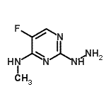 CAS 登录号：592477-24-2， 5-氟-2-肼基-N-甲基-4-嘧啶胺