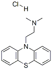 structure of CAS# 5934-20-3, N,N-Dimethyl-10H-Phenothiazine-10-Ethylamine Monohydrochloride;N,N-Dimethyl-2-Phenothiazin-10-Yl-Ethanamine Hydrochloride;N,N-Dimethyl-2-(10-Phenothiazinyl)Ethanamine Hydrochloride;Dimethyl-(2-Phenothiazin-10-Ylethyl)Amine Hydrochloride