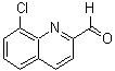 structure of CAS# 59394-28-4, 8-Chloro-2-Quinolinecarbaldehyde;8-Chloro-2-quinolinecarboxaldehyde;8-chloroquinoline-2-carbaldehyde;8-Chloro-quinoline-2-carbaldehyde