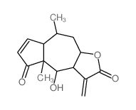 CAS 登录号：5945-41-5， (3aS)-3,3a,4,4a,7aalpha,8,9,9abeta-八氢-4beta-羟基-4abeta,8alpha-二甲基-3-亚甲基薁并[6,5-b]呋喃-2,5-二酮