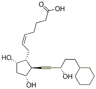CAS 登录号：59476-65-2， [1R-[1alpha(Z),2beta(S*),3alpha,5alpha]]-7-[2-(5-环己基-3-羟基戊-1-炔基)-3,5-二羟基环戊基]庚-5-烯酸