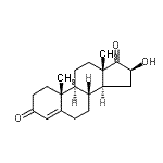 CAS 登录号：59685-30-2， (16beta)-16-羟基雄甾-4-烯-3,17-二酮