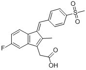 结构式 CAS# 59864-04-9, 舒林酸砜