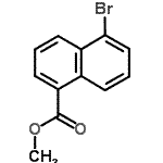 结构式 CAS# 59866-97-6, 甲基5-溴-1-萘甲酸酯