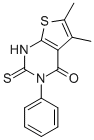 结构式 CAS# 59898-64-5, 5,6-二甲基-3-苯基-2-硫代-2,3-二氢噻吩并[2,3-d]嘧啶-4(1H)-酮