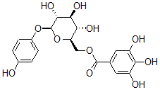 CAS#: 5991-00-4， 6-O-Galloyl Arbutin