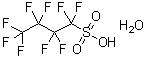 structure of CAS# 59933-66-3, Nonafluorobutanesulfonic Acid Hydrate;1,1,2,2,3,3,4,4,4-Nonafluoro-1-Butanesulfonic Acid;1,1,2,2,3,3,4,4,4-Nonafluorobutane-1-Sulphonic Acid;1-Butanesulfonic Acid, 1,1,2,2,3,3,4,4,4-Nonafluoro-