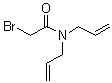 结构式 CAS# 60277-03-4, N,N-二烯丙基-2-溴乙酰胺
