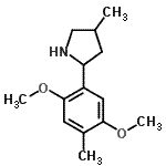 CAS 登录号：603068-71-9， 2-(2,5-二甲氧基-4-甲基苯基)-4-甲基吡咯烷