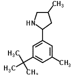 CAS 登录号：603068-87-7， 4-甲基-2-[3-甲基-5-(2-甲基-2-丙基)苯基]吡咯烷