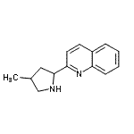 CAS 登录号：603090-00-2， 2-(4-甲基-2-吡咯烷基)喹啉