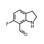 CAS 登录号：603310-02-7， 6-氟-7-吲哚啉甲醛