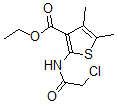 structure of CAS# 60442-34-4, 2-[(2-Chloroacetyl)Amino]-4,5-Dimethyl-3-Thiophenecarboxylic Acid Ethyl Ester;3-THIOPHENECARBOXYLIC ACID, 2-[(2-CHLOROACETYL)AMINO]-4,5-DIMETHYL-, ETHYL ESTER;2-(2-CHLORO-ACETYLAMINO)-4,5-DIMETHYL-THIOPHENE-3-CARBOXYLIC ACID ETHYL ESTER;2-(2-Chloro-Acetylamino)-4,5-Dimethyl-Thiophene-3-Carboxylic Acid Ethyl