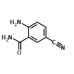 structure of CAS# 606490-51-1, 2-Amino-5-cyanobenzamide;2-amino-5-cyanobenzamide