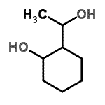 structure of CAS# 60713-86-2, 2-(1-Hydroxyethyl)Cyclohexanol;MFCD00019359;NSC84224