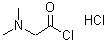 structure of CAS# 60853-81-8, N,N-Dimethylglycinyl chloride hydrochloride;DIMETHYLAMINOACETYL CHLORIDE HYDROCHLORIDE;Dimethylamino-acetylchloride.HCl;N,N-Dimethylglycinyl chloride hydrochloride