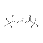structure of CAS# 60884-92-6, Barium Bis(Trifluoroacetate);acetic acid, 2,2,2-trifluoro-, barium salt (2:1);barium bis(trifluoroacetate);BARIUM TRIFLUOROACETATE