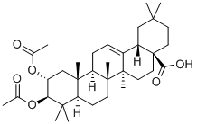 CAS 登录号：6089-92-5， (2alpha,3beta)- 2,3-二(乙酰氧基)-齐墩果-12-烯-28-酸