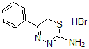 CAS 登录号：60912-78-9， 5-苯基-6H-1,3,4-噻二嗪-2-胺氢溴酸盐(1:1)